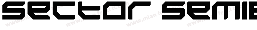 Sector SemiBold Regular字体转换